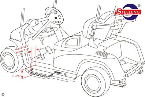 NBRX01 – SGC Nerf Bars (Running Boards) for EZGO RXV (set .